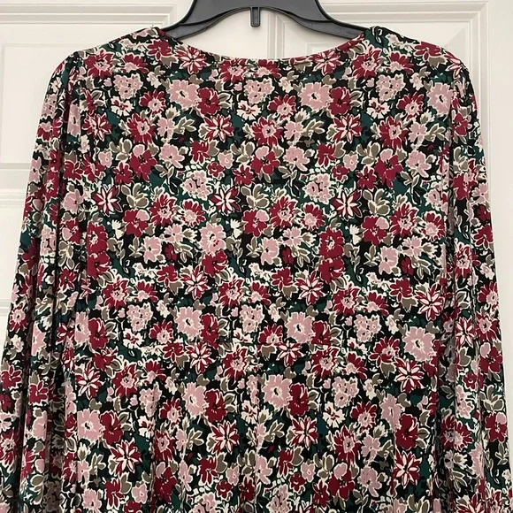 Lush Green Marsala women Floral dress - Picture 4 of 7